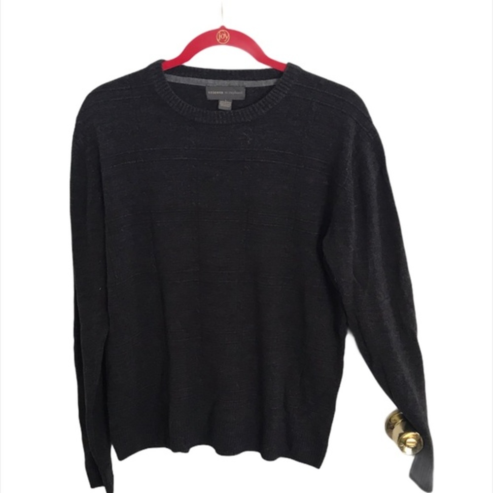 Large Gray Knit Sweater by Tricot St Raphael